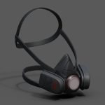 Gas mask protection futuristic technology armor