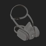 Gas mask protection futuristic technology armor