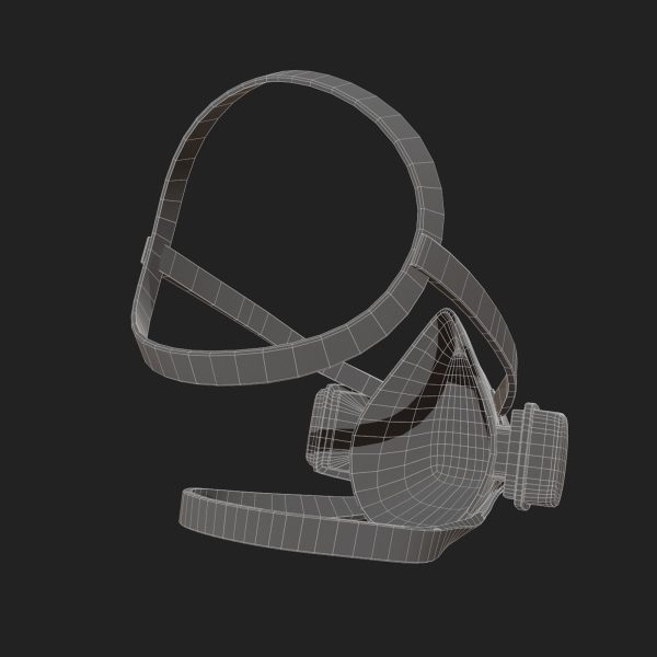 Gas mask protection futuristic technology armor