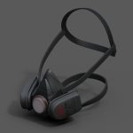 Gas mask protection futuristic technology armor