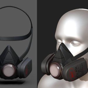 Gas mask protection futuristic technology armor