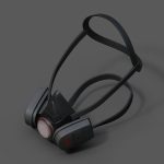 Gas mask protection futuristic technology armor