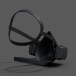 Gas mask protection futuristic technology armor