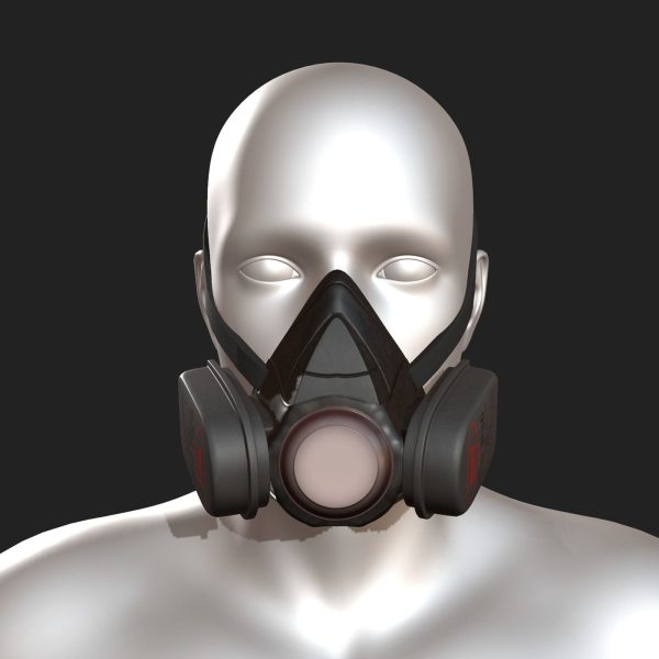Gas mask protection futuristic technology armor