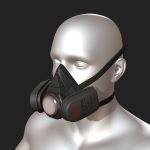 Gas mask protection futuristic technology armor