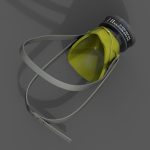 Gas mask respirator scifi military combat 3d futuristic