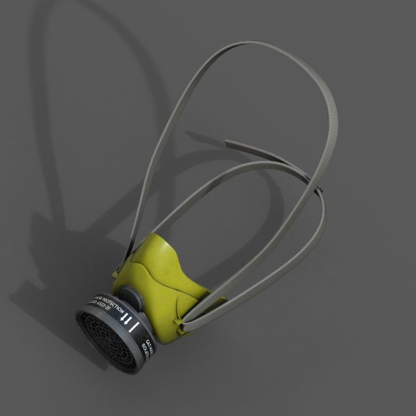 Gas mask respirator scifi military combat 3d futuristic