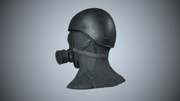 Gas Mask with hat PBR Game Ready