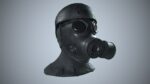Gas Mask with hat PBR Game Ready