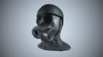 Gas Mask with hat PBR Game Ready