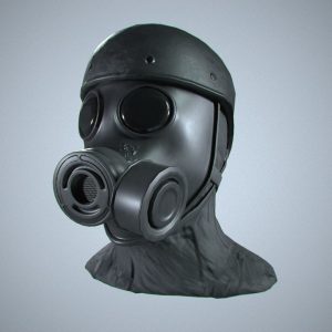 Gas Mask with hat PBR Game Ready