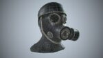 Gas Mask with hat PBR Game Ready