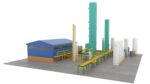 Gas production plant