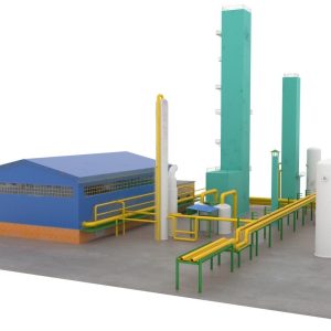 Gas production plant