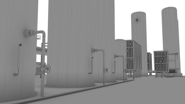Gas production plant