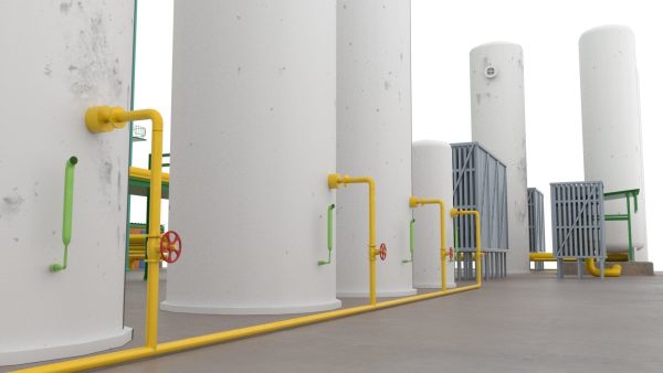 Gas production plant