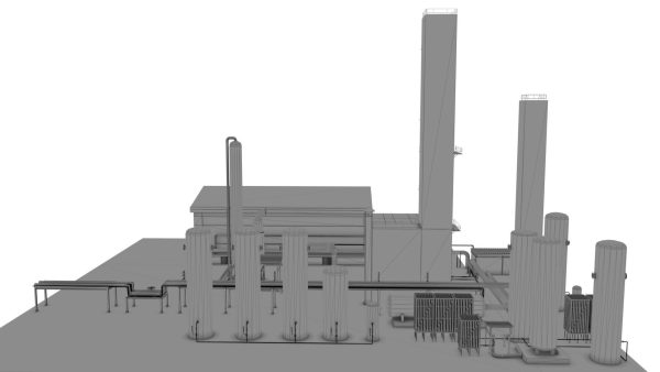 Gas production plant