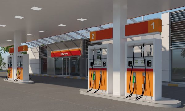 Gas Station Scene