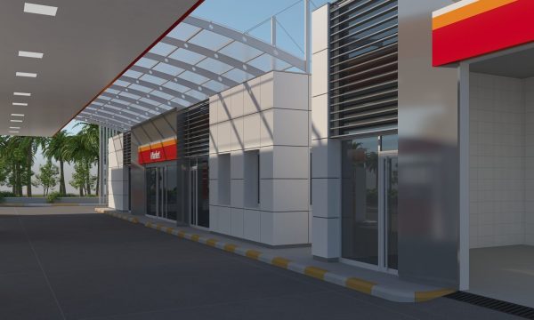 Gas Station Scene