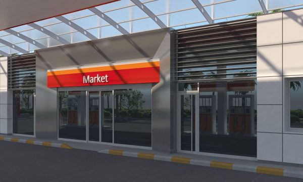 Gas Station Scene