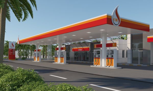 Gas Station Scene