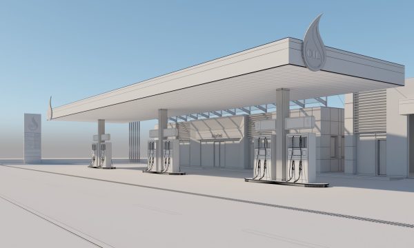 Gas Station Scene