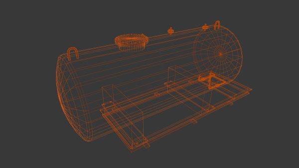 Gas Tanker 3D Model