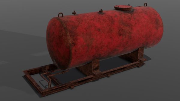 Gas Tanker 3D Model