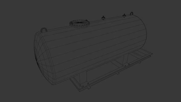 Gas Tanker 3D Model