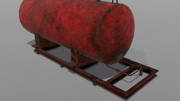 Gas Tanker 3D Model