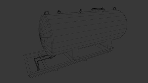 Gas Tanker 3D Model