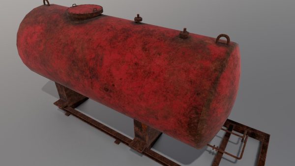 Gas Tanker 3D Model
