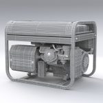 gasoline generator Fubag BS 6600 3D model
