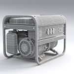 gasoline generator Fubag BS 6600 3D model