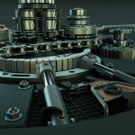 Generator clock with gears