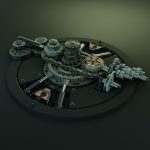 Generator clock with gears