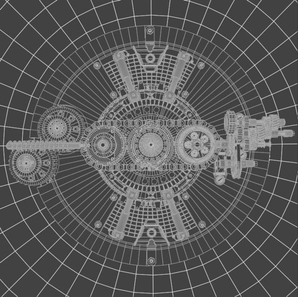Generator clock with gears