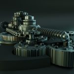 Generator clock with gears