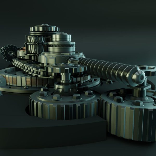 Generator clock with gears