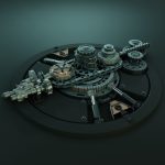 Generator clock with gears