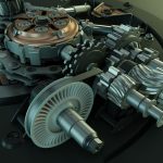 Generator clock with gears