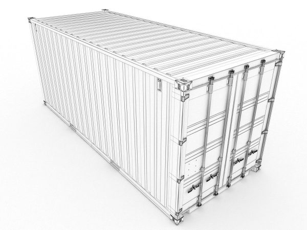 Generic container 20ft - PSD edit