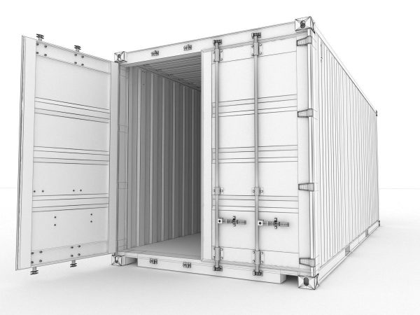 Generic container 20ft - PSD edit