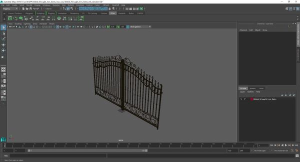Gilded Wrought Iron Gates