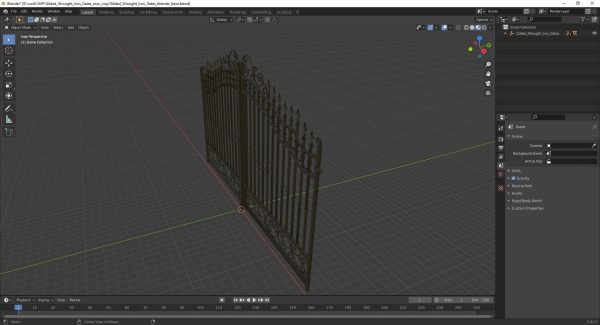 Gilded Wrought Iron Gates
