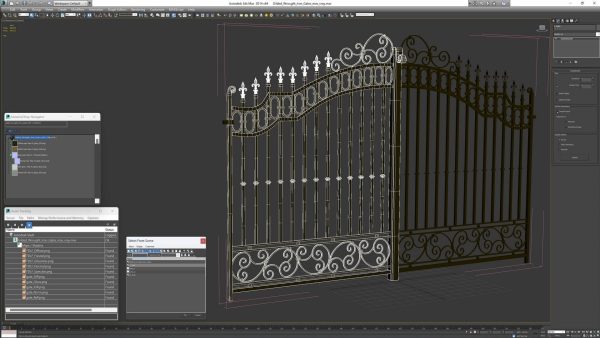 Gilded Wrought Iron Gates