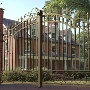 Gilded Wrought Iron Gates