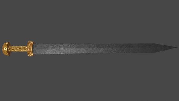 Gladius sword with Langsax handle