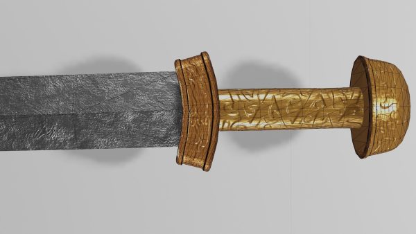Gladius sword with Langsax handle