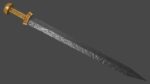 Gladius sword with Langsax handle